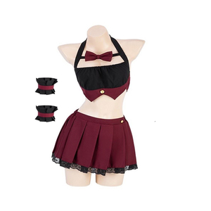 Women Erotic Uniform Lingerie Sets Japanese Cute Lace Cosplay Babydoll Underwear Sexy Costume <b>Half</b> <b>Slips</b> Spandex/Polyester - Product Image 6