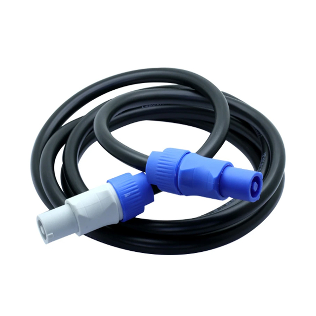 Professional Stage Light Audio Powercon Male Female Connector 16awg 3*1.5mm 3pin Core Powercon Cable Power Ac Extension Cable