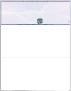 Cheques Premium en Blanco con Holograma de Alta Seguridad, Papel para Cheques Láser |   500 Hojas (Verde/Amarillo, Verificación en la Parte Superior) - Product Image 1
