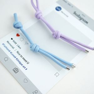 Minimalist Woven Leather Rope with Wrist Strap Durable Bag Accessory - Product Image 5