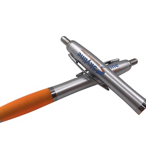 Best <b>Cheap</b> Rubber Grip Click Promotional Plastic Ballpoint Pen with Customized Logo - Product Image 6