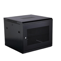 Harga Grosir 9u Wall Mount Network Cabinet Steel Server Rack Case Lemari Jaringan untuk Pusat Data Stok Siap Kirim