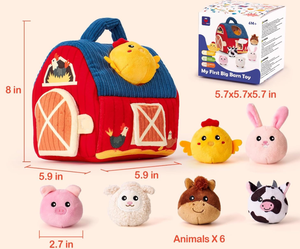 <span class=keywords><strong>Mini</strong></span> Beagle Farm pequeña casa figura de acción juguete sensorial educativo <span class=keywords><strong>para</strong></span> niños PP algodón princesa edredón felpa súper suave - Product Image 2