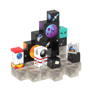 <span class=keywords><strong>2025</strong></span> xu hướng STEM 3D <span class=keywords><strong>Magnetic</strong></span> Cube Set nam châm đồ chơi hàng không vũ trụ chủ đề trẻ em câu đố Toddler từ khối xây dựng cho bé - Product Image 1