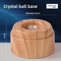 Base de lampe LED ronde en plastique à prix d'usine, alimentée par USB, support d'affichage lumineux pour boule de cristal 3D et œuvres d'art en verre acrylique