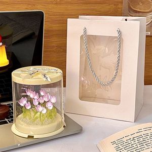 Lámpara Nocturna Creativa de Tulipanes DIY, Ramo de Flores Simuladas, Paquete Ecológico de Plástico, Otras Flores y Plantas Decorativas - Product Image 6
