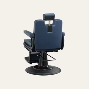 Sillón de Barbería Reclinable para Hombres, Muebles de Salón con Función de Masaje, Material de Cuero para Barbería y Taller - Product Image 4