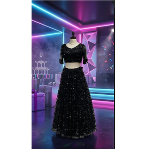 Conjunto de Lehenga Adornado para Mujer, Traje Étnico para Bodas y Fiestas con Dupatta, Estilo Tradicional Elegante de Diseñador - Product Image 2