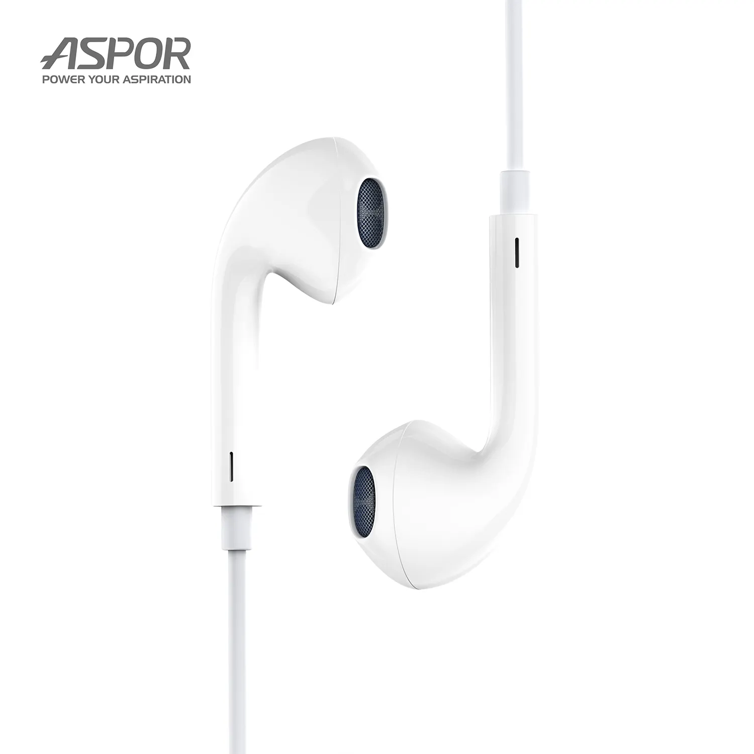 ASPOR headset Earphone Stereo iphone 7, Earphone IPX dengan MIK berkabel BT untuk iphone 7 Plus X XR XS Max 10