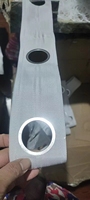 Anneaux arrière à œillets en aluminium de 40mm de diamètre intérieur dans un ruban de 8cm