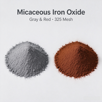 Pigmen Anorganik Anti-korosi Berkualitas Tinggi Micaceous Iron Oxide Grey MIO 325 Mesh Lamellar untuk Pelapisan Baja Tugas Berat