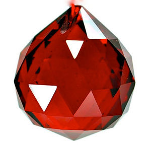 Bolas De Cristal Vermelho Fung Shui Janela Sun Catchers Prismas MH-12692 - Product Image 1
