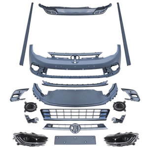 ชุดแต่งกันชนหน้าพร้อมไฟหน้า LED สำหรับ Volkswagen <span class=keywords><strong>Polo</strong></span> รุ่นปี <span class=keywords><strong>2022</strong></span> แปลงเป็น <span class=keywords><strong>R</strong></span> Line ขายดี - Product Image 1