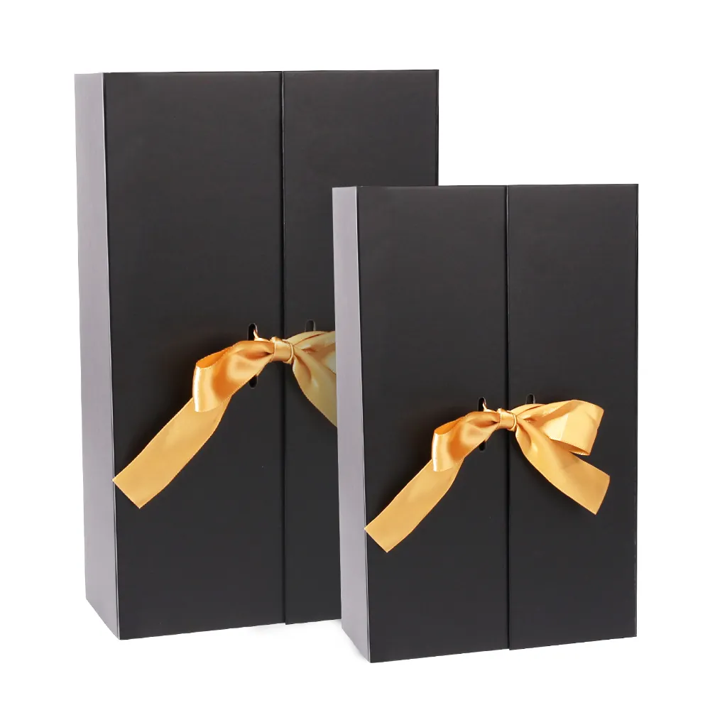 포니 테일 헤어 맞춤형 인쇄 로고 나비 넥타이 가발 연장 종이 포장 접는 선물 상자