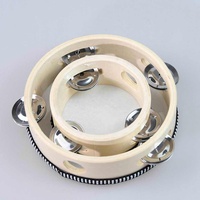 Children Tambourine Percussion Drum Hand Drums Double Sided Kindergarten