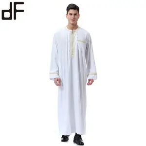 Hot Selling muslimische Herren bekleidung Thobe Nah östliche arabische Robe Islamische Kleidung Indisches Kleid Muslim Thobe