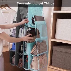 New Arrival Women's Hanging Purse Handbag Storage Organizers Best Durable Fabric Foldable for Wardrobe Use Factory Price Free - Product Image 4