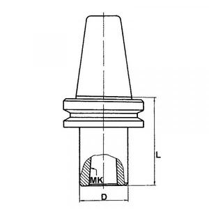 FERVI - 2/5D50 Porte-outil à queue avec MAS-403BT fileté-EAN 8012667008529 POWER TOOLS ACCESSOIRES ACCESSOIRES POUR PERCEUSES - Product Image 2