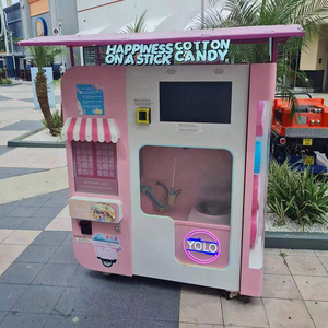 Trung tâm mua sắm ngoài trời tự thông minh kẹo bông xỉa Máy bán hàng tự động tự động tùy chỉnh thẻ tín dụng tiền xu và phương thức thanh toán tiền mặt - Product Image 3