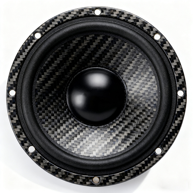 High-Fidelity High-Resonance Carbon Fiber Speaker Diaphragm,Audio Quality Enhancement Part for Premium AudioSystems,EU Certified