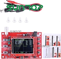 Kit de Osciloscopio, Osciloscopio Digital de Bolsillo TFT de 2.4 Pulgadas, Kit de Piezas DIY, Juego de Aprendizaje Electrónico con Componentes SMD Soldados