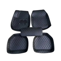 Ensemble complet de tapis de sol de voiture 7D en diamant, ajustement parfait, double couche, cuir PVC, bobine 5D, tapis de voiture, tapis de sol de voiture