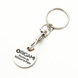 Llaveros Metálicos Grabados con Diseño de Moneda Redonda, Gran Venta 2024 - Product Image 4