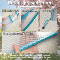 Sacs de classement en PVC imperméables personnalisables en format A4, adaptés aux fournitures de bureau nécessaires aux écoles et aux bureaux