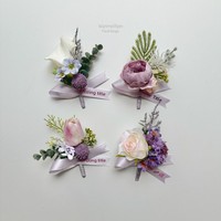 Corsage de fleurs artificielles pour poignet, Calla Lily Tulip, style coréen, pour cérémonie de mariage, célébration, réunion, fait main, réaliste