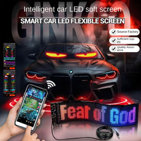 Pantalla de publicidad LED flexible de publicidad de taxi, Software de aplicación móvil Pantalla flexible LED de conmutación de material inteligente