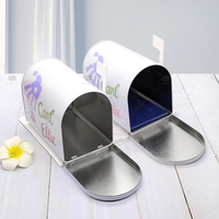 Boîte en métal personnalisée en forme de boîte aux lettres, boîte en métal décorative pour les cadeaux de mariage et les cadeaux de fête