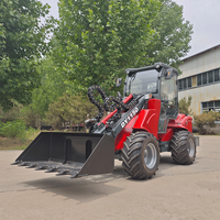 Landschaftsbau-Knickgelenkter Kleiner Frontlader DY1150 mit Mehreren Anbaugeräten