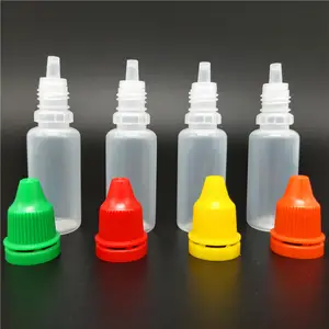 Medizinische Plastik-Squeeze-Augen-Tropfenflaschen 10 ml 20 ml 30 ml 50 ml 100 ml Kapazitäten Siebdruck Oberfläche industrielle Verwendung Schraubverschluss