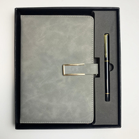 Ensemble cadeau de carnet de notes personnalisé, papeterie avec logo d'entreprise, carnet en cuir PU de luxe personnalisé et ensemble cadeau de stylo