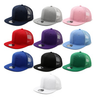 Gorra de Béisbol de 6 Paneles Tejida Estilo Hip-Hop, para Hombre y Mujer, Circunferencia de Cabeza Grande, Visera Plana, Malla, Gorras Personalizadas
