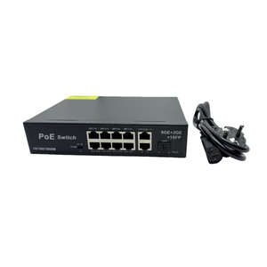 8+2 1000Mbps Factory Direct 8-Port PoE Switch 48V 10/100Mbps with 2 Uplink Ports 250 Meter Range for <strong>CCTV</strong> Camera PC - Product Image 3