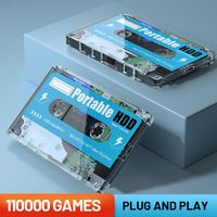Nouveau design 500GB batocera disque dur de jeu intégré 60000 + jeux console de jeu Plug and play console de jeu vidéo USB