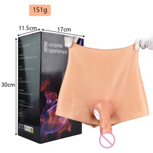 Wholesale Solid Penis Jumpsuit Lesbian Wearable Sex <b>Toys</b> Small Penis Silicone Pants <b>for</b> Adult <b>Toy</b> - Product Image 1