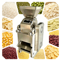 Moulin à céréales multifonctionnel motorisé de qualité alimentaire 304 SS pour flocons de riz, d'avoine et de quinoa |   Haute capacité, sans sucre ajouté, pur
