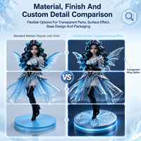 Figura de Anime de PVC de la Serie Ice Fantasy de WEIMEI TOY, Fabricada por OEM, Personaje de Anime de Cine y Televisión, Modelo Coleccionable para Niñas con Caja