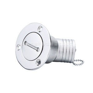 Stainless Steel Flip Top Fuel Cap 38/50mm Round Side Mounted Waterproof For <b>Yacht</b> Rv Exterior Accessories - Product Image 1