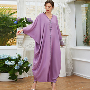 SIPO-vestidos de Juba de talla grande de la fábrica de Ramadán, ropa musulmana de Abaya de Malasia, ropa modesta para rezar, Kimono islámico de Jilbab musne, vestido de noche - Product Image 2