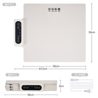 Planche chauffante rectangulaire en silicone isolée, pliable et flexible de 608 mm pour la table à manger à la maison