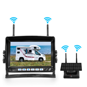 Écran 7 pouces avec fonction DVR, batterie rechargeable, caméra de recul sans fil magnétique solaire pour camion et remorque - Product Image 5