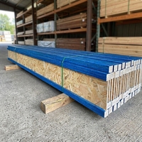 Structural Pine Timber I Beam I-Joist with E0 Formaldehyde Water Resistant for Modern Outdoor Roofing Flooring 1 Year Warranty