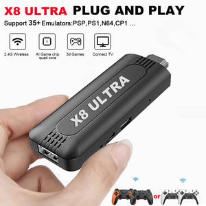 Consola <span class=keywords><strong>de</strong></span> Videojuegos Retro X8 Ultra Game Stick 4K con Dos Controles Inalámbricos Recargables <span class=keywords><strong>de</strong></span> 2.4G, Plug and Play - Product Image 4