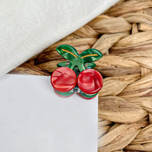 BLISSLIFE lindo diseño dulce acetato fruta en forma de fresa niños Mini pinza para el cabello pequeñas mujeres niñas accesorios para el cabello - Product Image 3