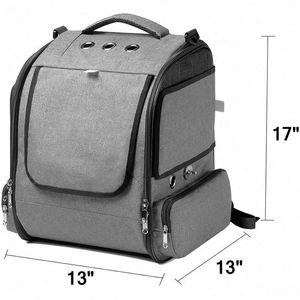 Muestra gratuita: Bolsa de transporte transpirable de malla aprobada para avión, para mascotas, pájaros, loros, jaulas para animales, mochila transportadora de aves - Product Image 2