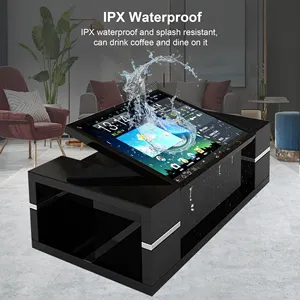 55 Inch PC Built In Touch Screen Interactive Multi Touch Table Coffee Table Smart Network Touch Table With Lcd Screen