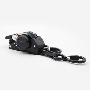 สายรัดวงล้อแบบพับเก็บได้สำหรับ10FT 1in สายรัดสินค้าแบบยืดหดได้พร้อมตะขอรูปตัวเอสเคลือบ PVC - Product Image 3